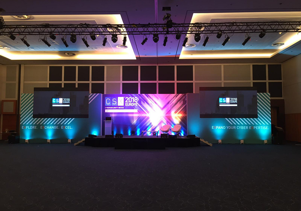 Conference Setup with Side LED Screens