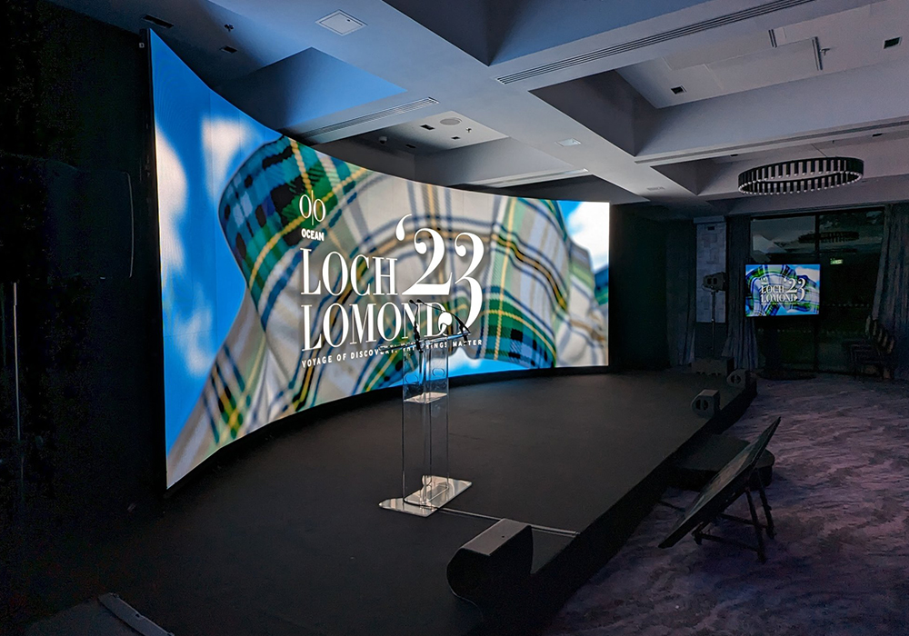 Curve LED backdrop