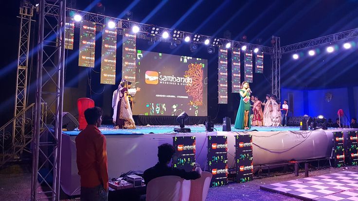 Hanging LED Event Setup